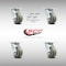 Service Caster 4 Inch SS Thermoplastic Rubber Caster Set with Roller Bearing and Swivel Lock SCC-SS30S420-TPRRF-BSL-4 - alternate 4
